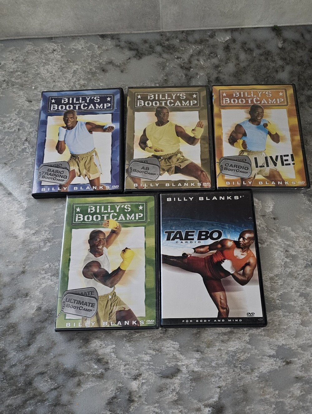Billy Blanks Billy's Bootcamp & Tae Bo DVD Lot Workout Fitness 3 Sealed 2 EUC